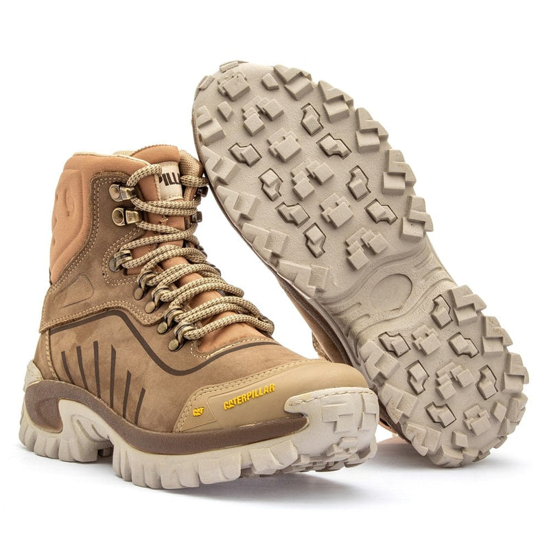 Bota Caterpillar Conquest Creme Nobuck